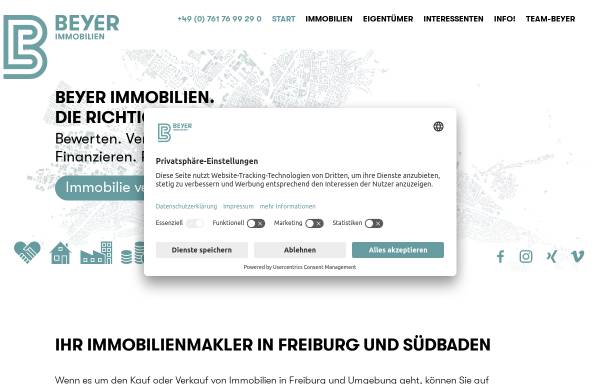 Vorschau von www.beyer-immobilien.com, Beyer Immobilien