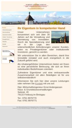 Vorschau der mobilen Webseite www.immo-andergassen.de, Haus- und Grundstücksverwaltung Ernst Andergassen