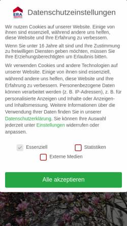 Vorschau der mobilen Webseite www.eradeutschland.de, ERA ServiCenter