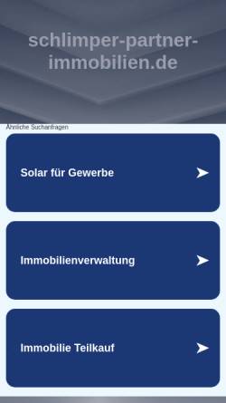 Vorschau der mobilen Webseite www.schlimper-partner-immobilien.de, Schlimper und Partner Immobilien