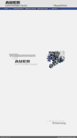 Vorschau der mobilen Webseite www.auer-motoren.de, Auer Motoren GmbH