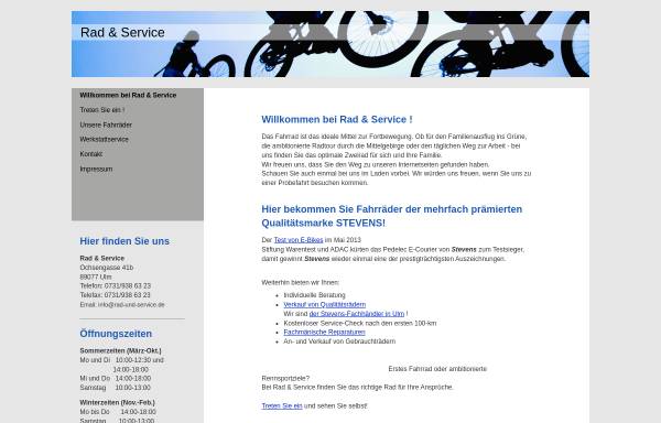 Vorschau von www.rad-und-service.de, Rad & Service