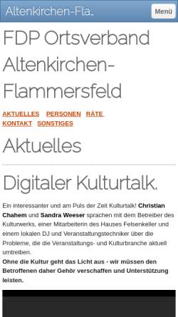 Vorschau der mobilen Webseite www.fdp-ak-ff.de, FDP Altenkirchen-Flammersfeld
