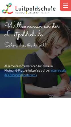 Vorschau der mobilen Webseite luitpoldschule.de, Luitpoldschule