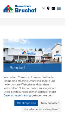 Vorschau der mobilen Webseite www.bruchof.de, W. Bruchhof GmbH & Co. KG