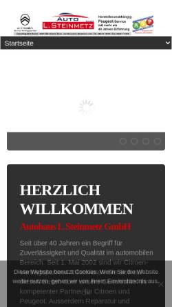 Vorschau der mobilen Webseite auto-steinmetz.com, Auto Ludwig Steinmetz GmbH
