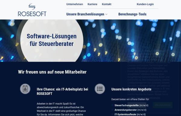Vorschau von rosesoft.de, ROSESOFT GmbH & Co. KG