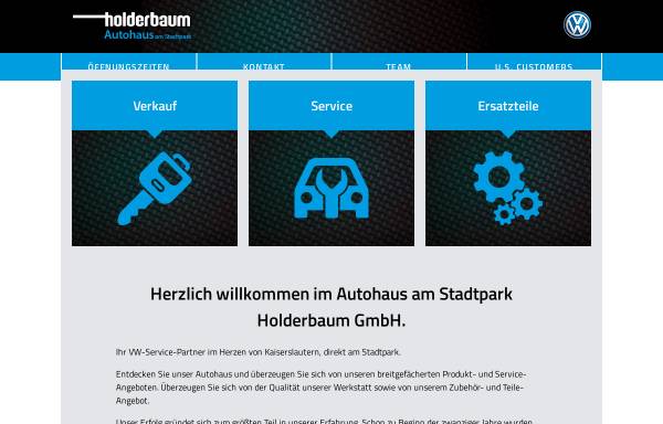 Vorschau von www.holderbaum.de, Autohaus am Stadtpark Holderbaum GmbH