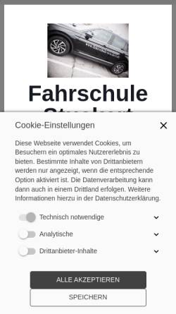 Vorschau der mobilen Webseite www.fahrschule-stuckert.de, Fahrschule Stuckert