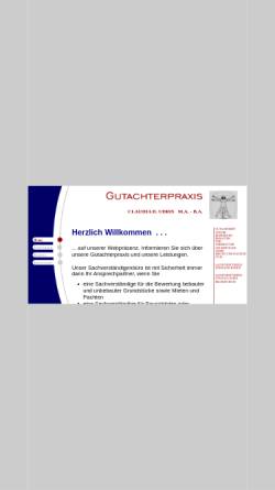 Vorschau der mobilen Webseite www.udris.de, Gutachterpraxis Hans Udris