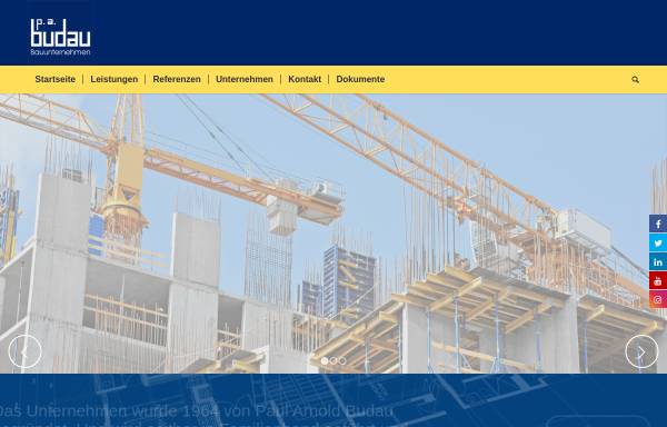 Vorschau von budau.com, P.A. Budau Bauunternehmen