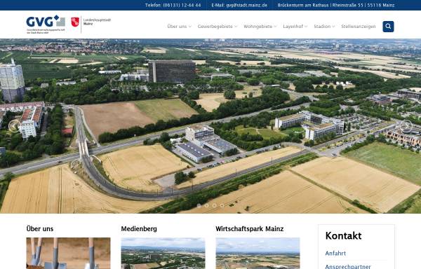 Vorschau von www.gvg-mainz.de, GVG online Grundstücksverwaltung