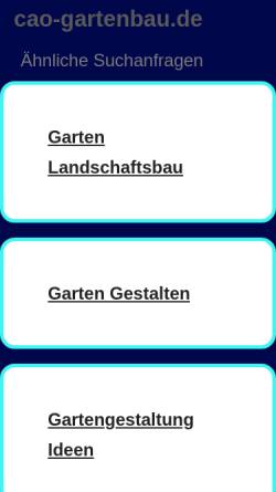 Vorschau der mobilen Webseite www.cao-gartenbau.de, Gärtnermeister Antonello Cao