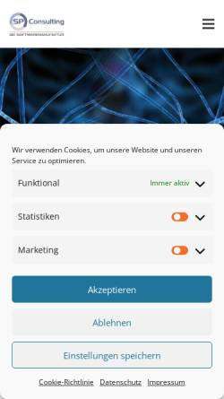 Vorschau der mobilen Webseite www.sp-con.de, SP Consulting