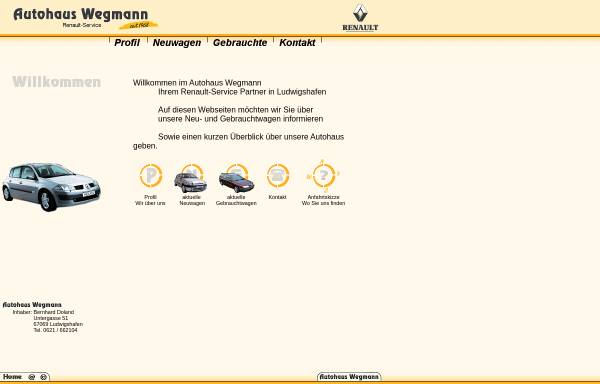 Vorschau von www.autohaus-wegmann.de, Autohaus Wegmann