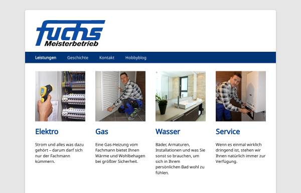 Vorschau von www.fuchs-rheinbreitbach.de, Fuchs - Elektro · Gas · Wasser