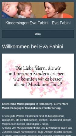 Vorschau der mobilen Webseite www.eva-fabini.de, Fabini, Eva