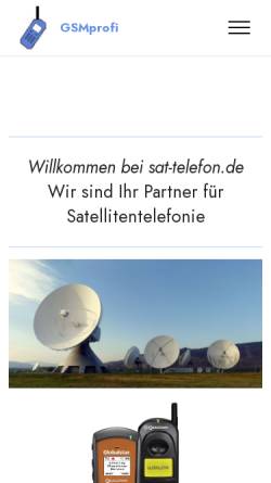 Vorschau der mobilen Webseite www.gsm-profi.de, GSMprofi