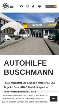 Vorschau der mobilen Webseite www.auto-buschmann.de, A. Buschmann GmbH