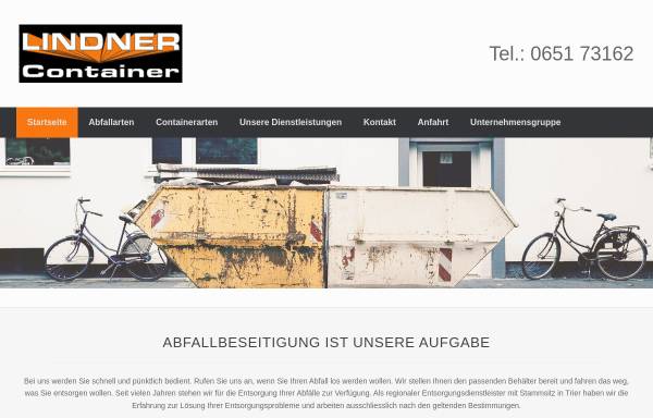 Vorschau von www.lindner-container.de, Lindner Container Trier