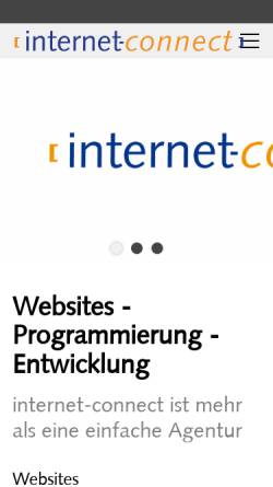 Vorschau der mobilen Webseite www.internet-connect.de, internet-connect GmbH