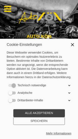 Vorschau der mobilen Webseite www.auto-koen.de, Auto Kön