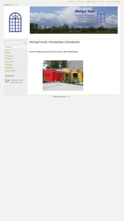 Vorschau der mobilen Webseite www.knoll-fensterbau.de, Knoll Fensterbau