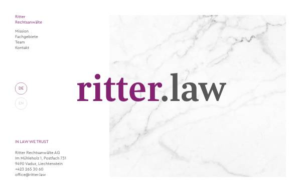 Vorschau von www.ritter.law, Ritter & Ritter Rechtsanwälte