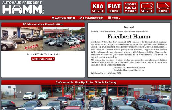 Vorschau von www.autohaushamm.de, Fiat Autohaus Hamm