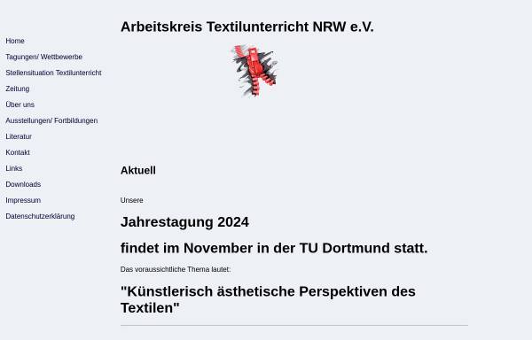 Vorschau von www.aktextil-nrw.de, Arbeitskreis Textilunterricht NRW e.V.