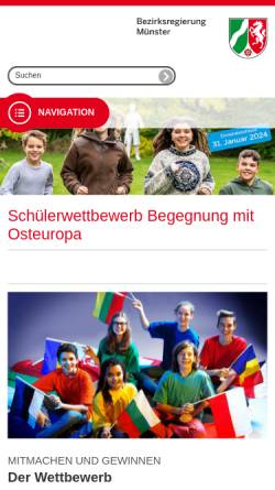 Vorschau der mobilen Webseite www.schuelerwettbewerb.eu, Schülerwettbewerb 