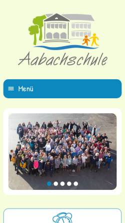 Vorschau der mobilen Webseite www.aabach-schule.de, Aabachschule