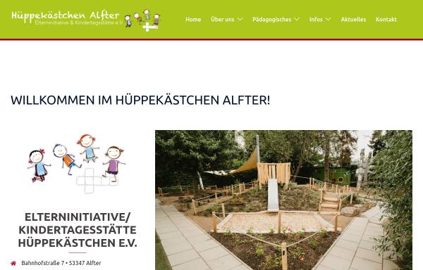 Vorschau von hueppekaestchen-alfter.de, Elterninitiative / Kindertagesstätte Hüppekästchen e.V.
