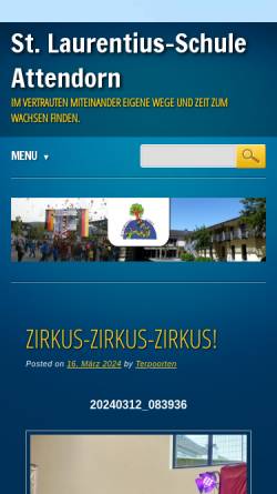 Vorschau der mobilen Webseite laurentiusschule-attendorn.de, St. Laurentius Schule