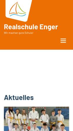 Vorschau der mobilen Webseite www.rsenger.de, Realschule Enger
