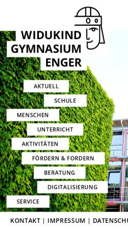 Vorschau der mobilen Webseite wg-enger.de, Widukind-Gymnasium Enger