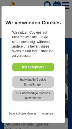 Vorschau der mobilen Webseite www.kks-emsdetten.de, Käthe-Kollwitz-Schule