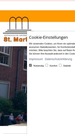 Vorschau der mobilen Webseite www.martinischule-greven.de, St. Martini-Grundschule Greven