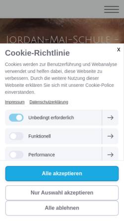 Vorschau der mobilen Webseite www.jordan-mai-schule.de, Jordan-Mai-Schule