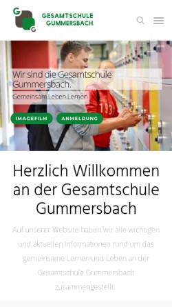 Vorschau der mobilen Webseite gesamtschulegm.de, Städtische Gesamtschule Gummersbach