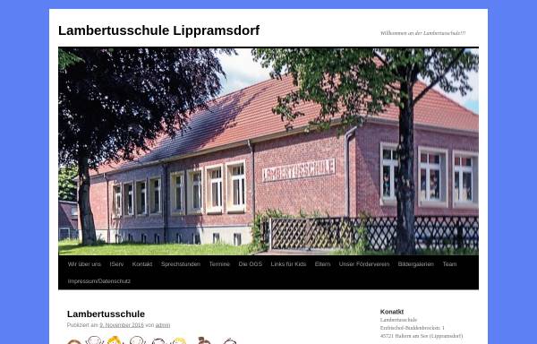 Vorschau von www.lambertusschule-lippramsdorf.de, Lambertusschule Haltern - Lippramsdorf