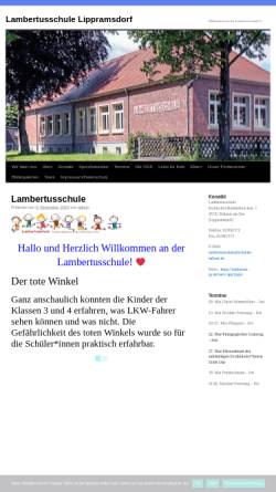 Vorschau der mobilen Webseite www.lambertusschule-lippramsdorf.de, Lambertusschule Haltern - Lippramsdorf