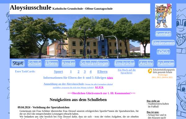 Vorschau von www.aloysiusschule.de, Aloysiusschule