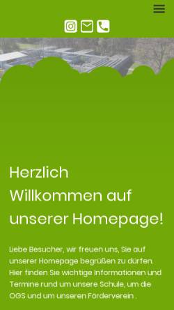 Vorschau der mobilen Webseite www.gslichtekammer.de, Grundschule Lichte Kammer