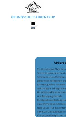 Vorschau der mobilen Webseite www.gs-ehrentrup.de, Grundschule Ehrentrup