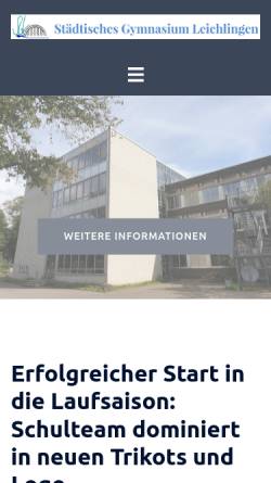 Vorschau der mobilen Webseite www.gymnasium-leichlingen.de, Städtisches Gymnasium