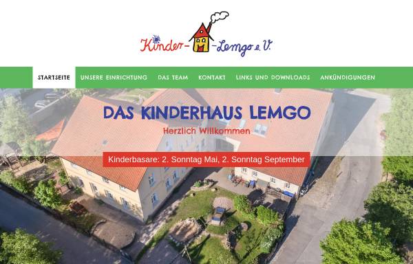 Vorschau von www.kinderhaus-lemgo.de, Kindertagesstätte Kinderhaus Lemgo e.V.