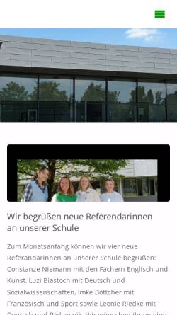 Vorschau der mobilen Webseite www.ffgleo.de, Felix-Fechenbach-Gesamtschule Leopoldshöhe