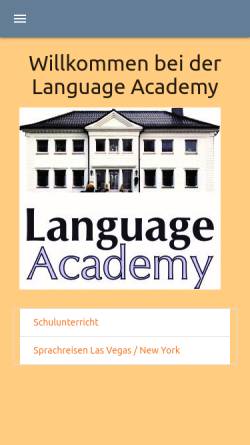 Vorschau der mobilen Webseite www.language-academy.net, Language Academy Daniela Salm