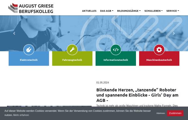 Vorschau von www.agb-loehne.de, August-Griese-Berufskolleg